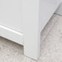 Mesa Lateral de Quarto Maggiore com 3 Gavetas Branco