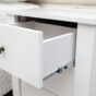 Mesa Lateral de Quarto Maggiore com 3 Gavetas Branco