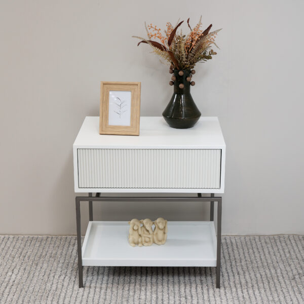 Mesa Lateral de Quarto Neo Branco