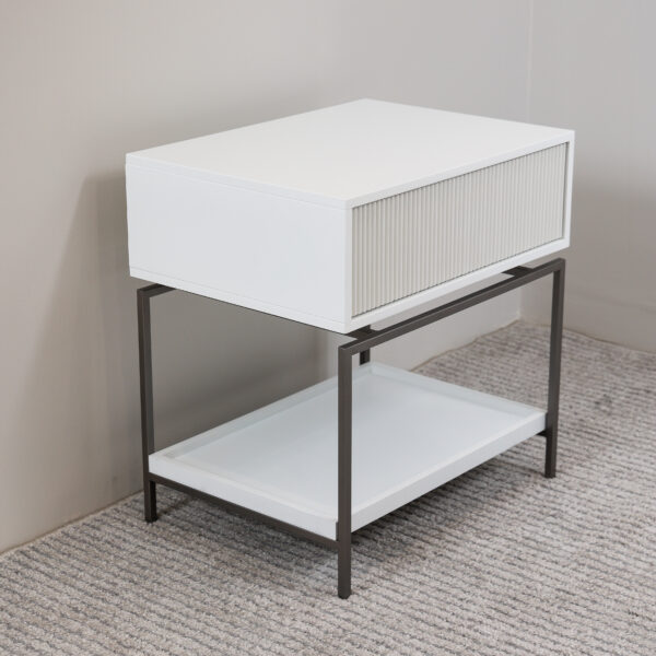 Mesa Lateral de Quarto Neo Branco