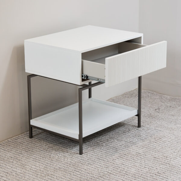 Mesa Lateral de Quarto Neo Branco