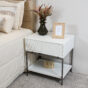 Mesa Lateral de Quarto Neo Branco