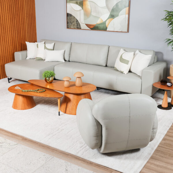 sala de estar, soofá bakel com chaise (1) Sofá com Chaise Esquerda Bakel 3,47m