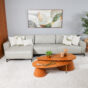 sala de estar, soofá bakel com chaise (2) Sofá com Chaise Esquerda Bakel 3,47m