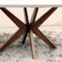 Mesa de Jantar Turim 1,56 x 0,90 Off/Castanho