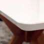 Mesa de Jantar Turim 1,56 x 0,90 Off/Castanho