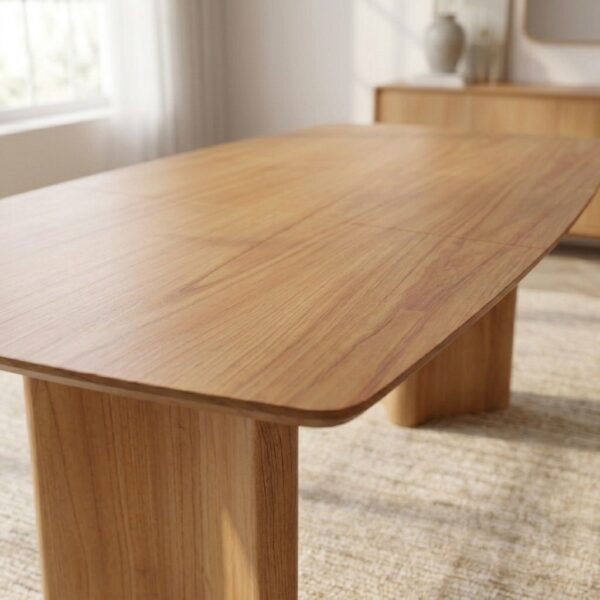 Mesa de Jantar Milão 2,20 x 1,10 Toda Castanho