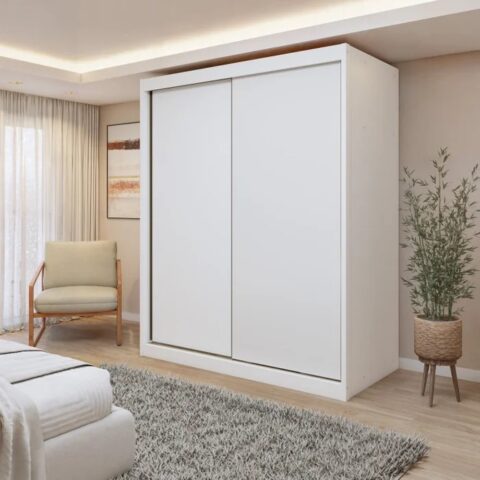Guarda Roupa Monte Rei 2 Portas Branco