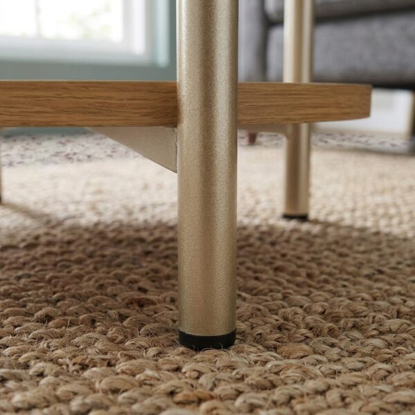 Mesa Lateral Dakota Carvalho/Dourado
