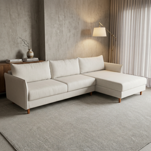 Sofá Fit 3,10m C/ Chaise Lado Direito