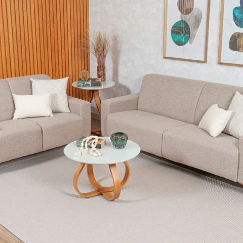 Conjunto de 3 e 2 Lugares Sofá Ref. 2110