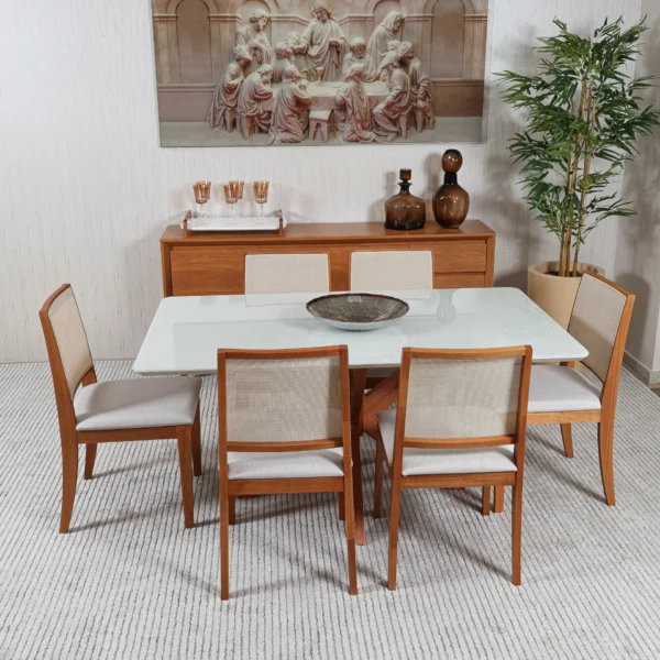 Mesa de Jantar Turim 1,56 x 0,90 off/cast