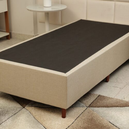 Base Box Solteiro Confort linho