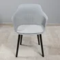 Cadeira YWJ 6696B Cinza Pés Preto