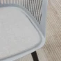 Cadeira YWJ 6696B Cinza Pés Preto