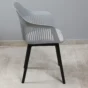 Cadeira YWJ 6696B Cinza Pés Preto
