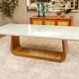 Mesa de Jantar Lorraine 2,40 x 1,10 Castanho/Off