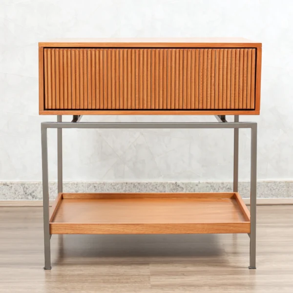 Mesa Lateral de Quarto Neo Amêndoa