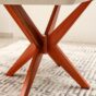 Mesa de Jantar Turim 1,36 x 0,90 Off/Castanho