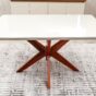 Mesa de Jantar Turim 1,36 x 0,90 Off/Castanho