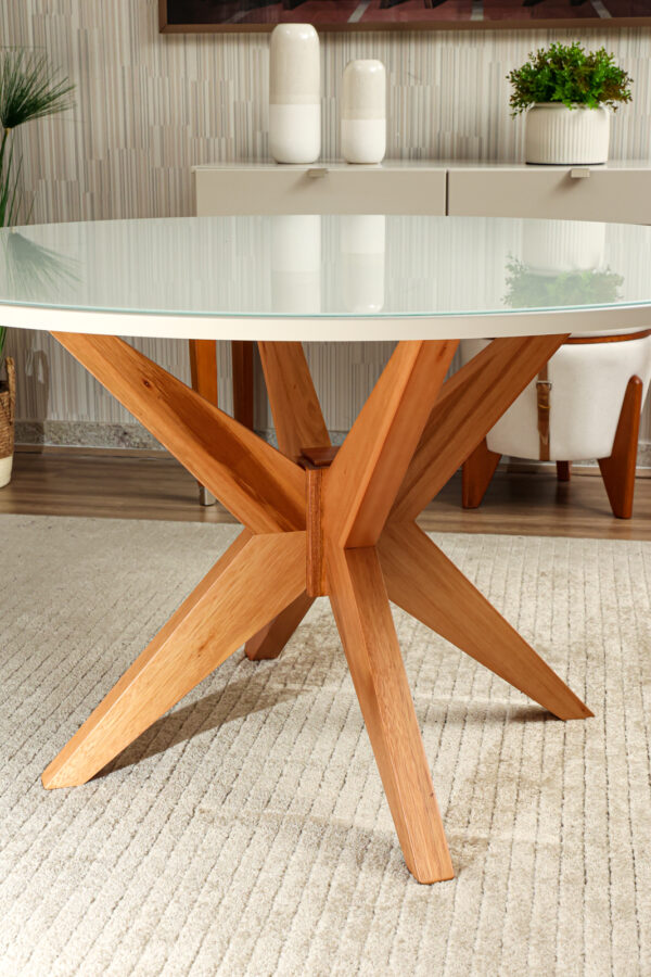 Mesa de Jantar Turim 1,30m Off/Cast