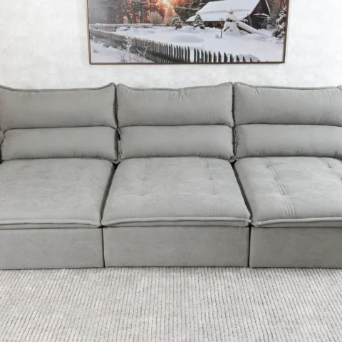 Sofa Retratil E Reclinavel Hanover 350m Sofá Retrátil e Reclinável Hanover 350m