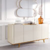 Buffet Arc com Gaveta Off White / Nature