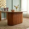Mesa de Jantar Living Lisa Cinamomo
