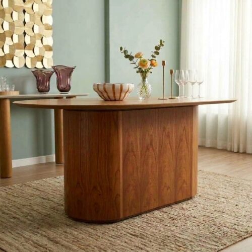 Mesa de Jantar Living Lisa Cinamomo