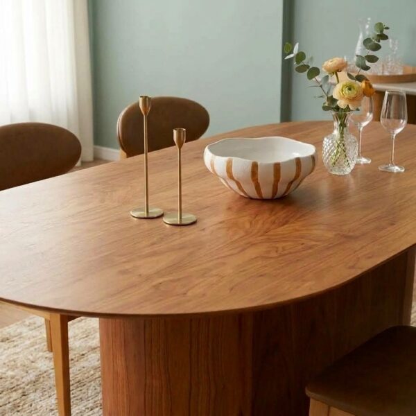 Mesa de Jantar Living Lisa Cinamomo
