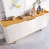Buffet Arc com Gaveta Off White / Nature