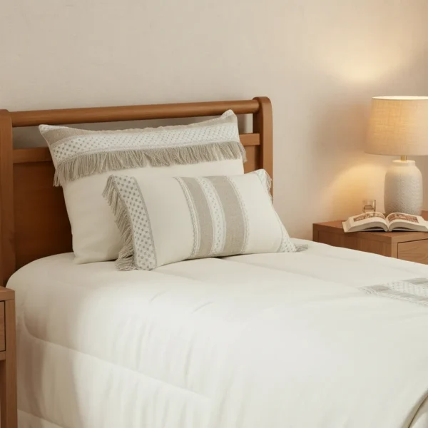 Cama Solteiro Pietra Amêndoa