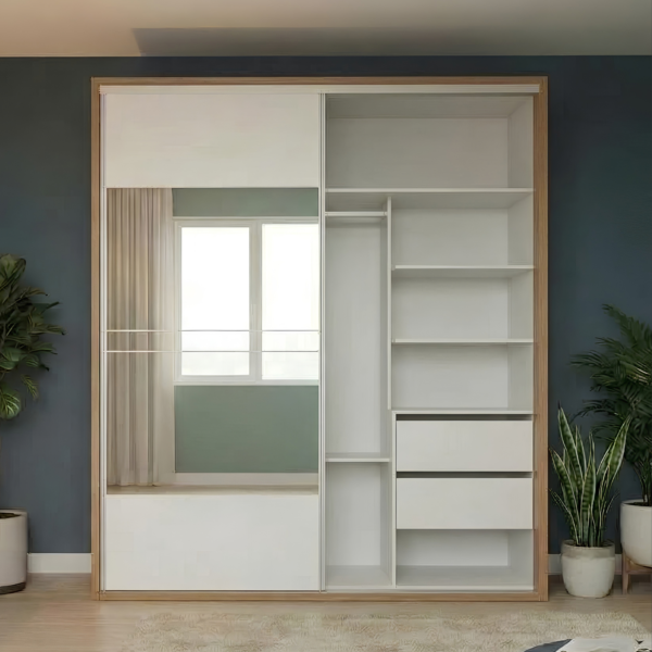 Guarda Roupa TW703 2,67m Freiho/Off/Espelho