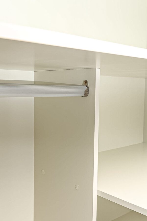 Guarda-roupa TW703 2,67m Freijo/Off/Espelho